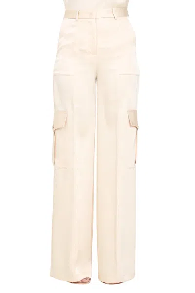 Simona Corsellini Polyester Trousers - Beige In Neutral
