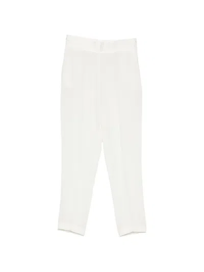 Simona Corsellini Pressed-crease Cropped Trousers In Multi