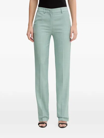 Simona Corsellini Pressed-crease Tailored Trousers In Blue