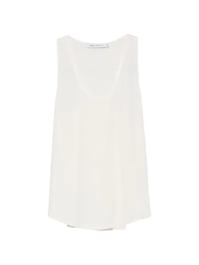 Simona Corsellini Scoop-neck Sleeveless Top In Neutrals
