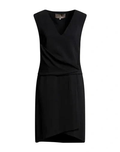 Simona Corsellini Shalash For Space Style Concept Woman Mini Dress Black Size 12 Viscose, Elastane