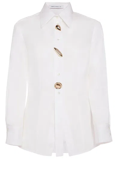 Simona Corsellini White Cotton Shirt