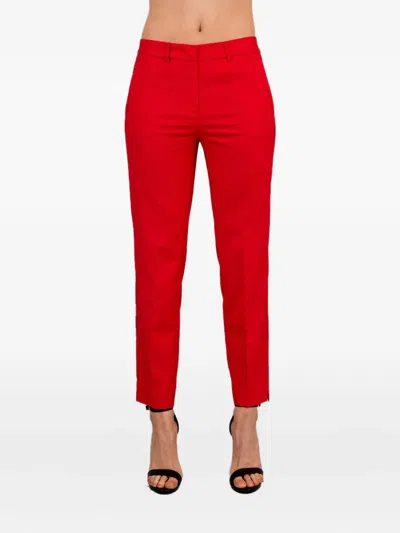 Simona Corsellini Side-zip Fastening Trousers In Red