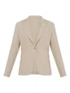 Simona Corsellini Single-breasted Blazer In Neutral