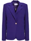Simona Corsellini Single-breasted Blazer In Purple