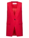 Simona Corsellini Single-button Vest In Red