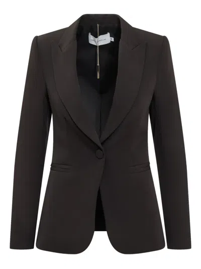 Simona Corsellini Single-breasted Blazer In Brown