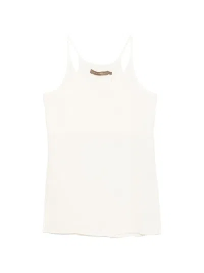 Simona Corsellini Spaghetti-strap V-neck Top In Animal Print