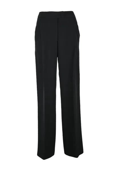 Simona Corsellini Straight-leg Trousers With Tailored Fit In Black