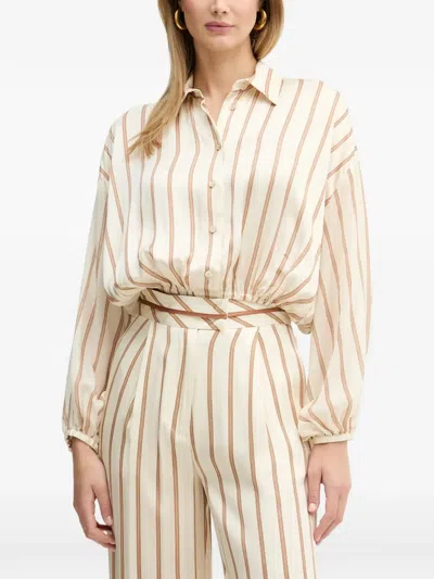 Simona Corsellini Striped-pattern Shirt In White