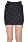 Simona Corsellini Studded Mini Skirt In Multi