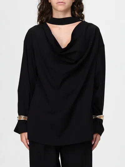 Simona Corsellini Sweater Woman Color Black In Blue