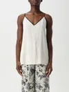 Simona Corsellini V-neck Side-piping Top In Multicolor