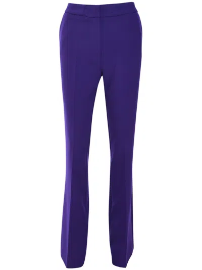 Simona Corsellini Tapered Trousers In Purple