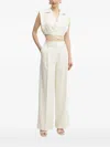 Simona Corsellini Tie-front Sleeveless Top In White