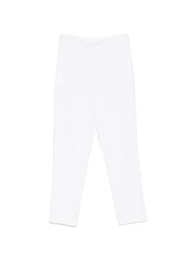 Simona Corsellini Tonal-stitching Trousers In Blue