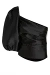 Simona Corsellini Woman Top Black Size 8 Polyester In 0003