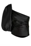 Simona Corsellini Woman Top Black Size 8 Polyester In Black