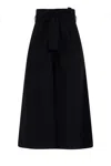 Simona Corsellini Wide-leg Trousers With High Waist In Black
