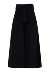 Simona Corsellini Wide-leg Trousers With High Waist In Black