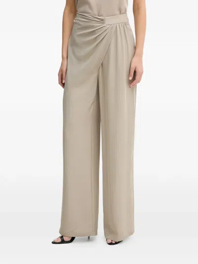 Simona Corsellini Twisted Trousers In Neutral
