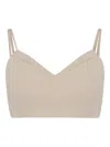 Simona Corsellini V-neckline Spaghetti-strap Top In Nude