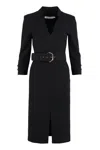 Simona Corsellini Woman Midi Dress Black Size 8 Polyester, Viscose, Cotton, Elastane In Black
