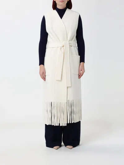 Simona Corsellini Waistcoat Woman Color Ivory In Red