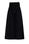 Simona Corsellini Wide-leg Trousers With High Waist In Black