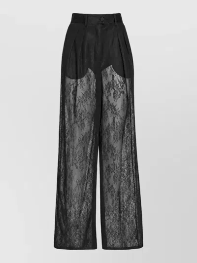 Simona Corsellini Wide-leg Trousers In Black