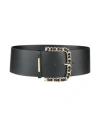 Simona Corsellini Woman Belt Black Size M Textile Fibers In Black