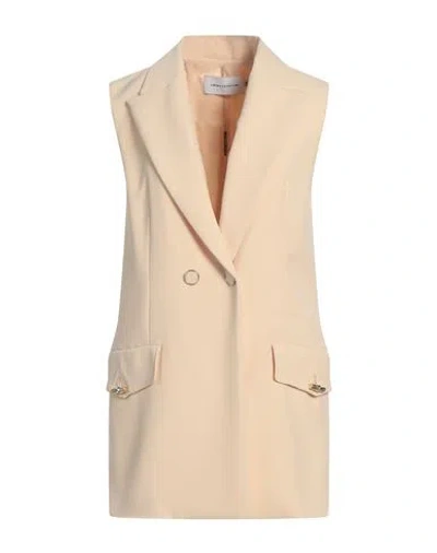 Simona Corsellini Woman Blazer Beige Size 8 Polyester, Elastane