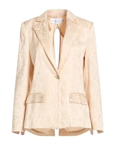 Simona Corsellini Woman Blazer Ivory Size 6 Viscose In Neutral