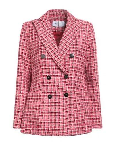 Simona Corsellini Woman Blazer Pink Size 4 Polyester, Viscose