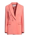 Simona Corsellini Woman Blazer Salmon Pink Size 4 Viscose, Elastane