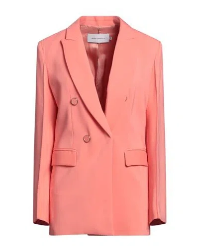 Simona Corsellini Woman Blazer Salmon Pink Size 4 Viscose, Elastane