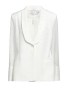 Simona Corsellini Woman Blazer White Size 8 Polyester, Elastane