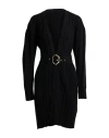 Simona Corsellini Woman Cardigan Black Size L Viscose, Polyester