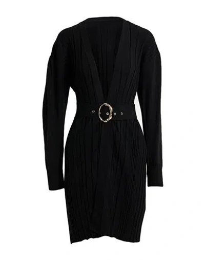 Simona Corsellini Woman Cardigan Black Size L Viscose, Polyester
