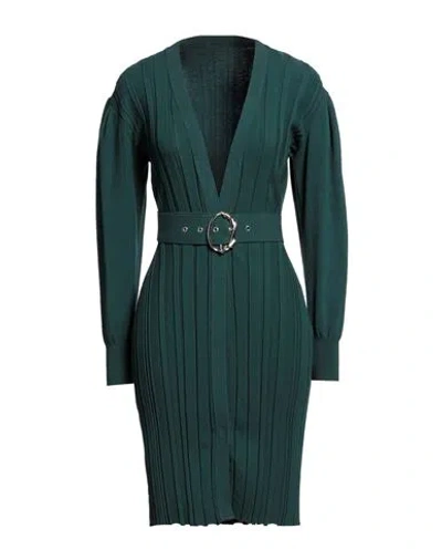 Simona Corsellini Woman Cardigan Dark Green Size Xl Viscose, Polyester