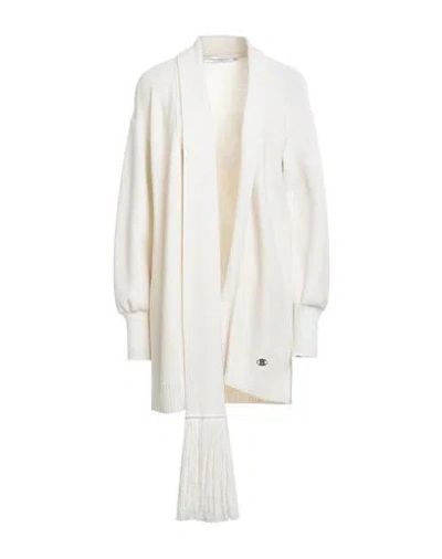 Simona Corsellini Woman Cardigan Ivory Size L Wool, Acrylic In White