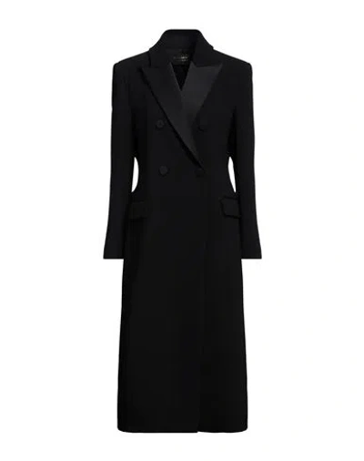 Simona Corsellini Woman Coat Black Size 12 Polyester