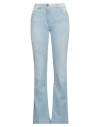 Simona Corsellini Woman Jeans Blue Size 30 Cotton, Elastomultiester, Elastane In Blue