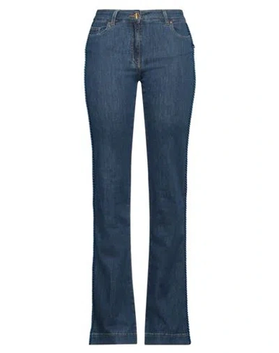 Simona Corsellini Woman Jeans Blue Size 31 Cotton, Elastomultiester, Elastane