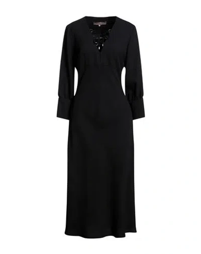 Simona Corsellini Woman Long Dress Black Size 6 Polyester