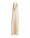 Simona Corsellini Woman Maxi Dress Beige Size 4 Polyester