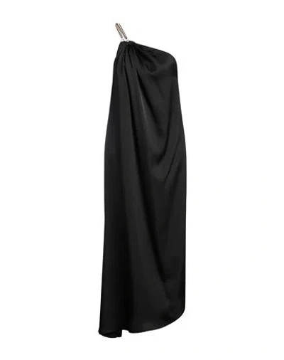 Simona Corsellini Woman Maxi Dress Black Size 6 Polyester