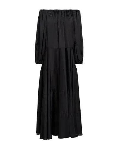 Simona Corsellini Woman Maxi Dress Black Size S Polyester