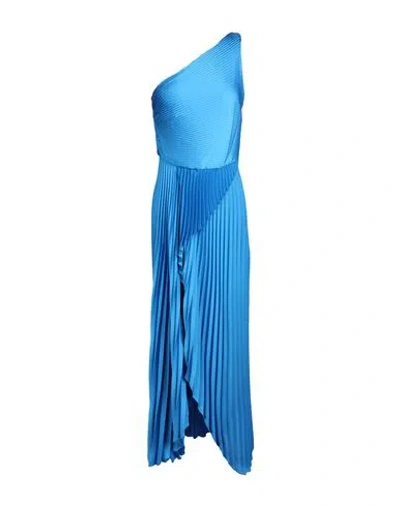 Simona Corsellini Woman Maxi Dress Blue Size 4 Polyester