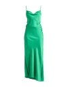 Simona Corsellini Woman Maxi Dress Green Size 8 Polyester